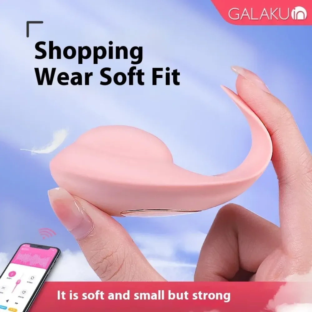 Smart Wearable Vibrator With Magnetic & App Dual